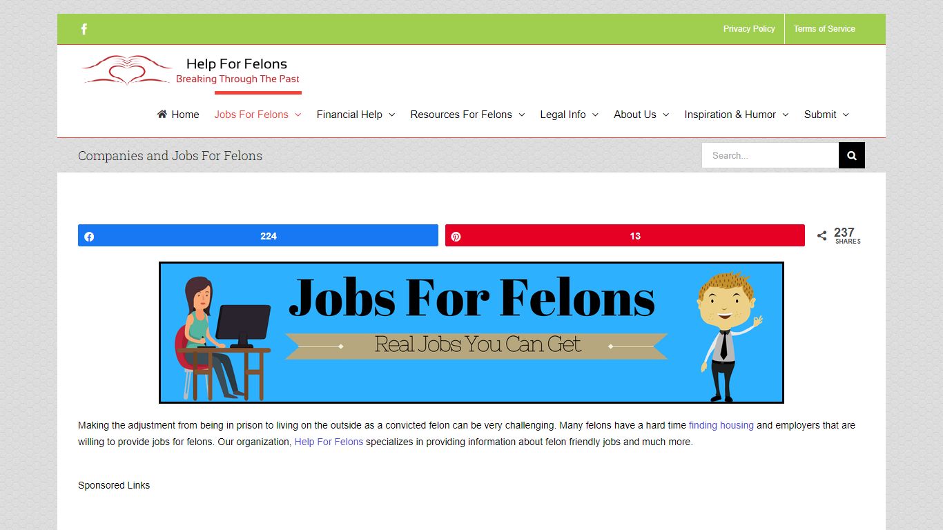 Jobs For Felons - Real Jobs That you Can Get!